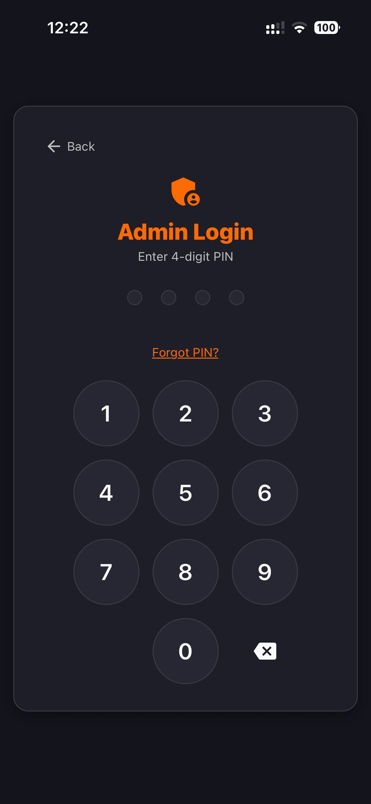 Admin Login