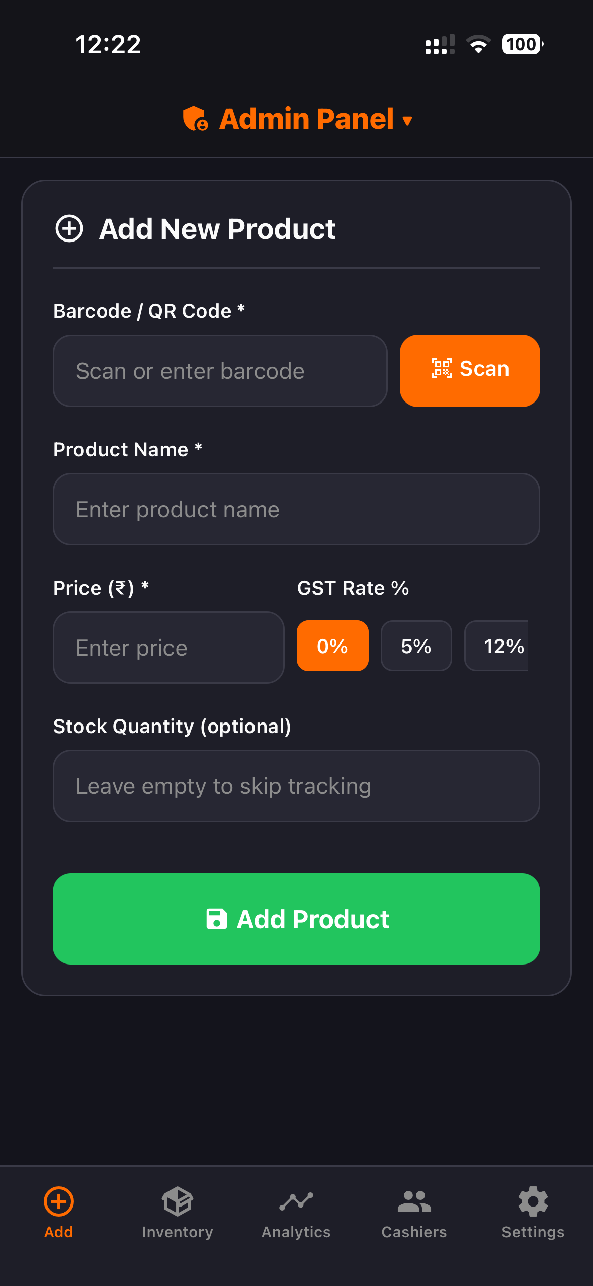 Add Product